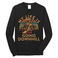 My Life Is Going Downhill Snowboard Gift Winter Snowboarding Long Sleeve Shirt