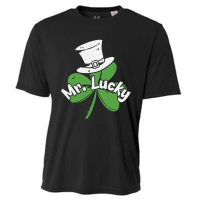 Mr Lucky Irish Shamrock Cooling Performance Crew T-Shirt