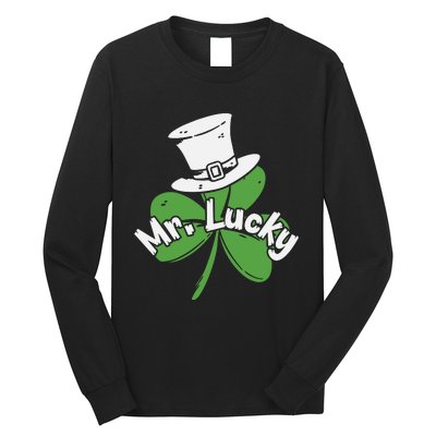 Mr Lucky Irish Shamrock Long Sleeve Shirt