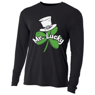 Mr Lucky Irish Shamrock Cooling Performance Long Sleeve Crew