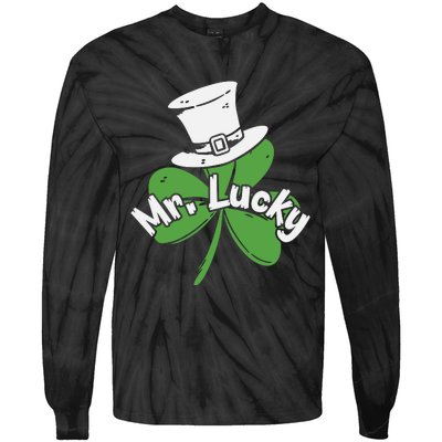 Mr Lucky Irish Shamrock Tie-Dye Long Sleeve Shirt