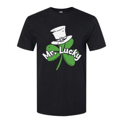 Mr Lucky Irish Shamrock Softstyle® CVC T-Shirt