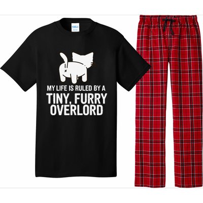 My Life Is Ruled By A Tiny Furry Overlord Funny Cat Lover Pajama Set