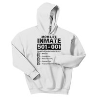 Mom Life Inmate Matching Halloween Costume Kids Hoodie