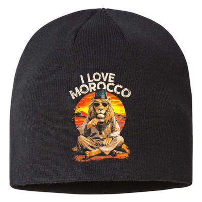 Morocco Lovers I Love Morocco Sustainable Beanie