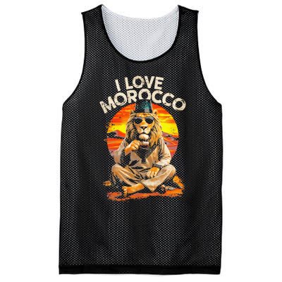 Morocco Lovers I Love Morocco Mesh Reversible Basketball Jersey Tank