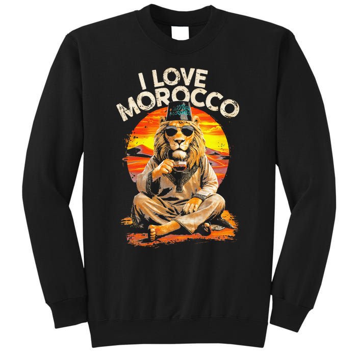 Morocco Lovers I Love Morocco Tall Sweatshirt