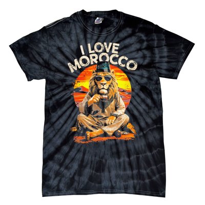 Morocco Lovers I Love Morocco Tie-Dye T-Shirt