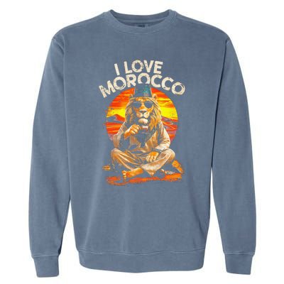 Morocco Lovers I Love Morocco Garment-Dyed Sweatshirt