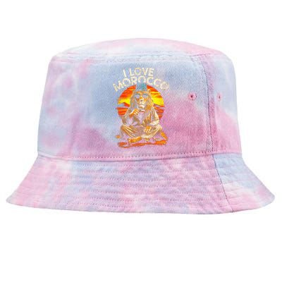 Morocco Lovers I Love Morocco Tie-Dyed Bucket Hat