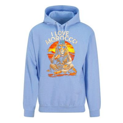 Morocco Lovers I Love Morocco Unisex Surf Hoodie