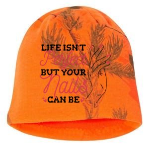 Manicurist Life Isnt Perfect But Your Nails Can Be Cute Gift Kati - Camo Knit Beanie