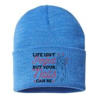 Manicurist Life Isnt Perfect But Your Nails Can Be Cute Gift Sustainable Knit Beanie