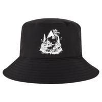 Mountain Landscape In A Triangle Cool Comfort Performance Bucket Hat