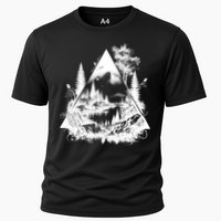 Mountain Landscape In A Triangle Cooling Performance Crew T-Shirt