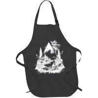 Mountain Landscape In A Triangle Apron
