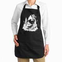 Mountain Landscape In A Triangle Apron