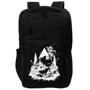 Mountain Landscape In A Triangle Impact Tech Backpack