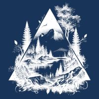 Mountain Landscape In A Triangle Infant Baby Jersey Bodysuit