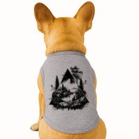 Mountain Landscape In A Triangle Doggie Tank
