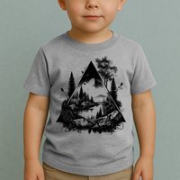 Mountain Landscape In A Triangle Toddler T-Shirt