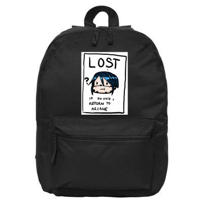 Mint Lost If Found Return To Ariane 16 in Basic Backpack