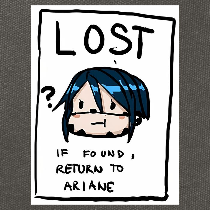 Mint Lost If Found Return To Ariane Cotton Canvas Backpack
