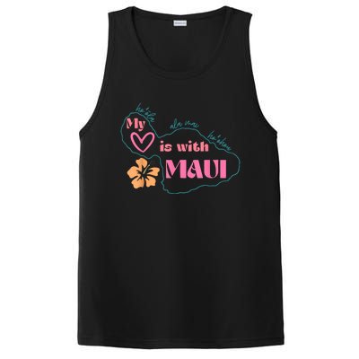 My Love Is With Maui Pray For Maui PosiCharge Competitor Tank