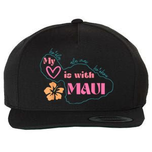 My Love Is With Maui Pray For Maui Wool Snapback Cap