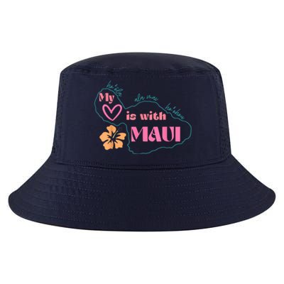 My Love Is With Maui Pray For Maui Cool Comfort Performance Bucket Hat