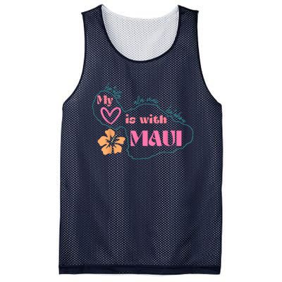 My Love Is With Maui Pray For Maui Mesh Reversible Basketball Jersey Tank