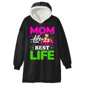 Mom Life Is The Best Life Hooded Wearable Blanket