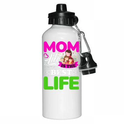 Mom Life Is The Best Life Aluminum Water Bottle 