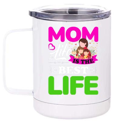 Mom Life Is The Best Life 12 oz Stainless Steel Tumbler Cup