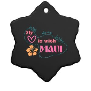 My Love Is With Maui Ceramic Star Ornament