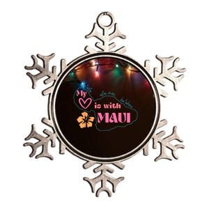 My Love Is With Maui Metallic Star Ornament