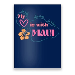 My Love Is With Maui Poster