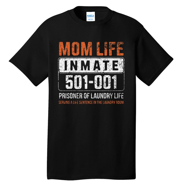 Mom Life Inmate Prisoner Funny Jail Halloween Costume Tall T-Shirt