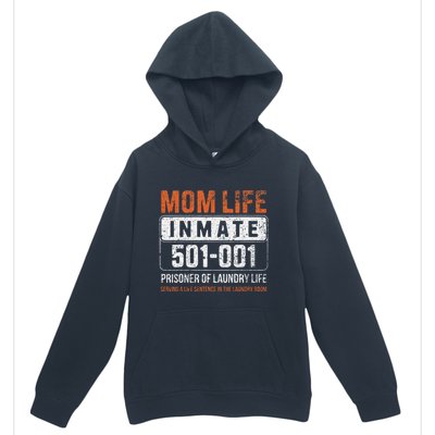 Mom Life Inmate Prisoner Funny Jail Halloween Costume Urban Pullover Hoodie