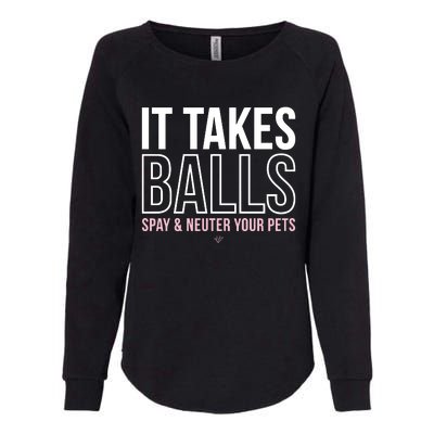 Miranda Lambert It Takes Balls Spay & Neuter Your Pets Womens California Wash Sweatshirt