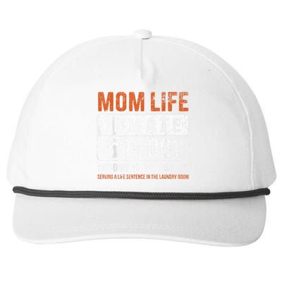 Mom Life Inmate Prisoner Funny Jail Halloween Costume Snapback Five-Panel Rope Hat