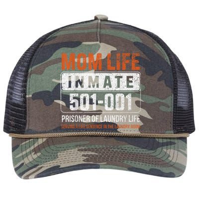 Mom Life Inmate Prisoner Funny Jail Halloween Costume Retro Rope Trucker Hat Cap