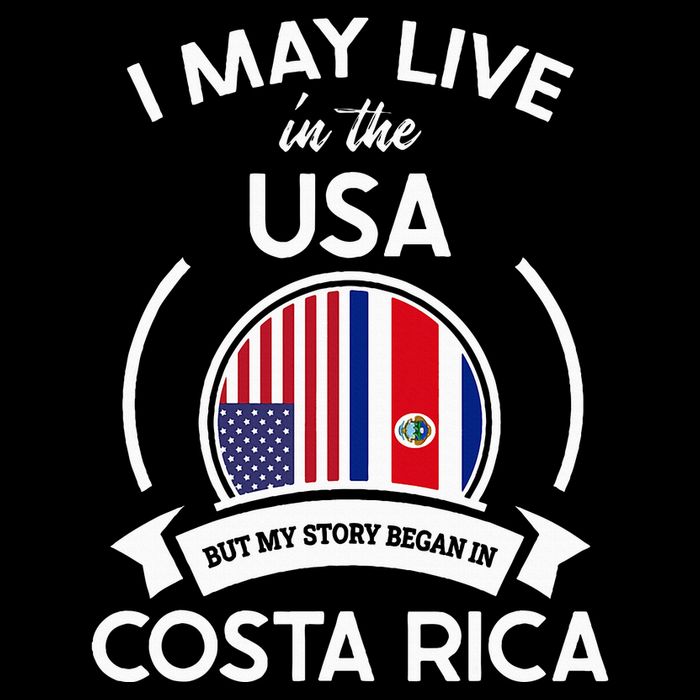 May Live In Usa But My Story Began In Costa Rica Flag Bucket Hat