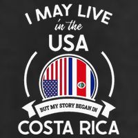 May Live In Usa But My Story Began In Costa Rica Flag Hat