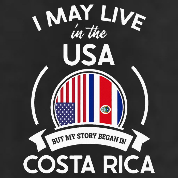 May Live In Usa But My Story Began In Costa Rica Flag Hat