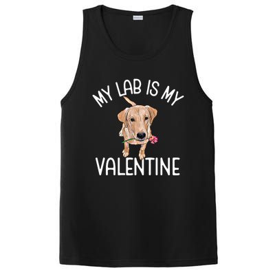 My Lab Is My Valentine Labrador Retriever Cool Gift PosiCharge Competitor Tank