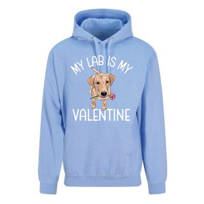 My Lab Is My Valentine Labrador Retriever Cool Gift Unisex Surf Hoodie