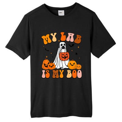 My Lab Is My Boo Dog Ghost Dog Halloween Retro Labrador Mama Gift Tall Fusion ChromaSoft Performance T-Shirt