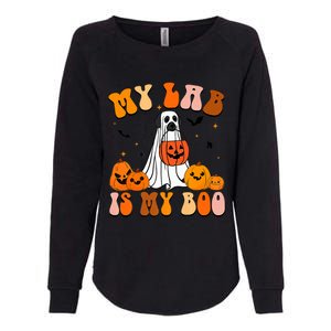 My Lab Is My Boo Dog Ghost Dog Halloween Retro Labrador Mama Gift Womens California Wash Sweatshirt