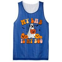 My Lab Is My Boo Dog Ghost Dog Halloween Retro Labrador Mama Gift Mesh Reversible Basketball Jersey Tank